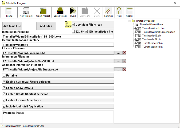 TInstaller Wizard screenshot