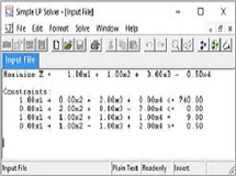 Simple LP Solver